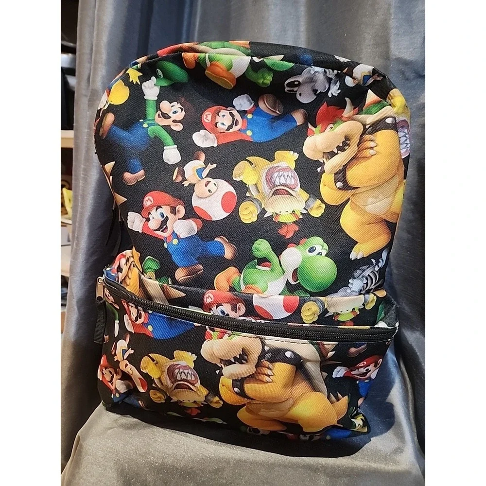 Bioworld Super Mario All Over Character Print Backpack